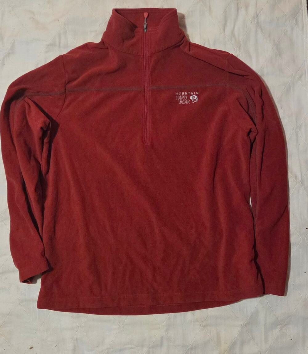Mountain Hardwear Fleece 1/4 Zip Red Men's Large